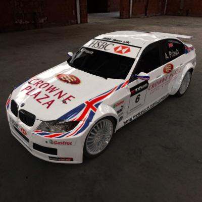 3D Model of 2009 WTCC - fia World Touring Championship Car - 3D Render 2